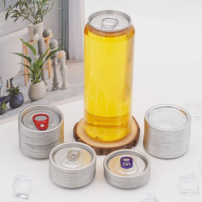 202 500ml Clear Transparent Plastic Juice Can