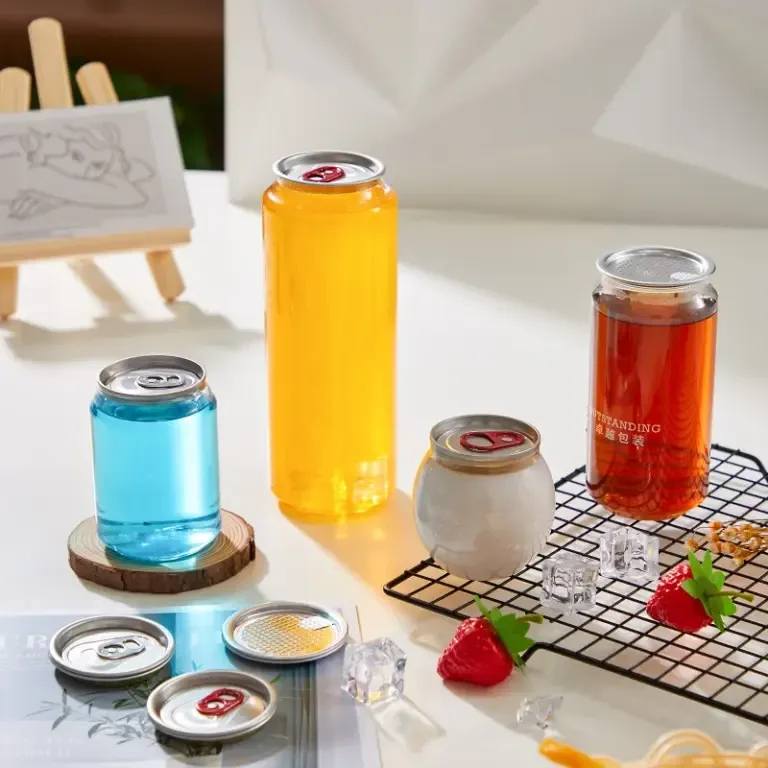 Transparent Plastic Cans