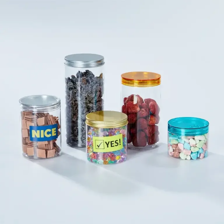 Cylinder Plastic Seale Jars