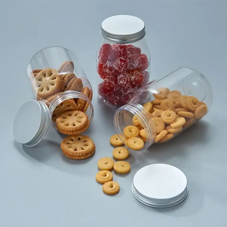 Plastic Jar With Lid For Nut Storage